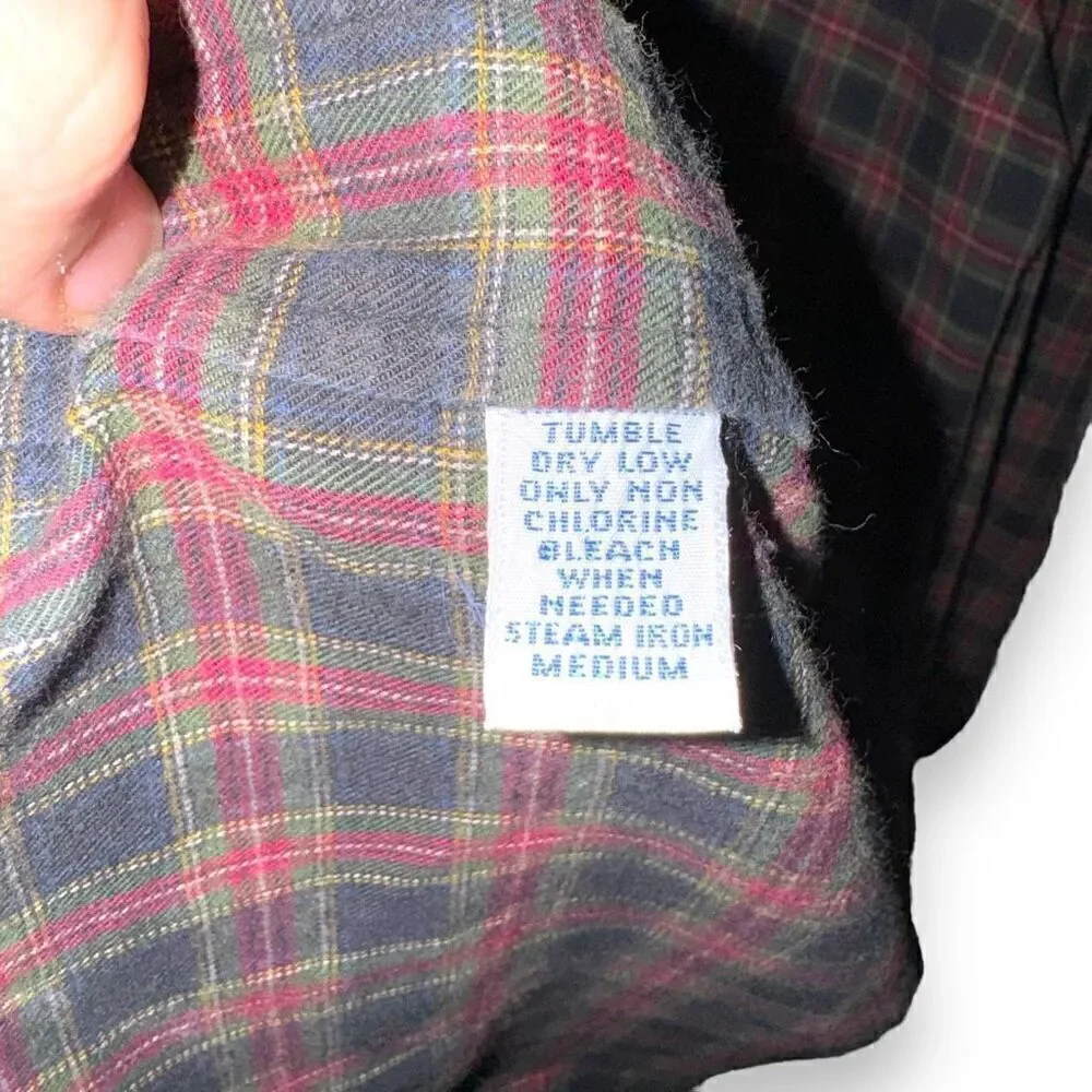 70s Polo Ralph Lauren Made in USA Flannel Button Down Shirt S